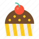 cake, cherry, cupcake, dessert, food, muffin, sweets