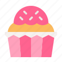 cake, cupcake, dessert, food, muffin, sweets, valentine