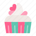 cake, cupcake, dessert, food, muffin, sweets, valentine