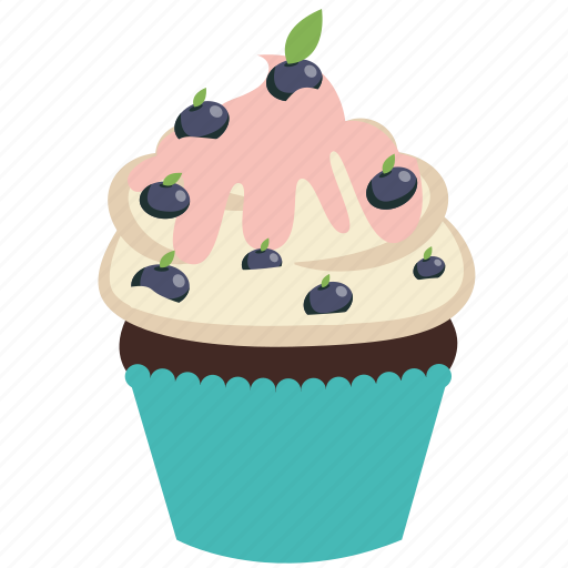 Birthday, cupcake, dessert, food, frosting, muffin, sweet icon - Download on Iconfinder