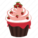 birthday, cupcake, dessert, food, frosting, muffin, sweet