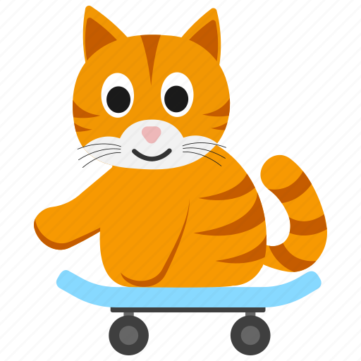 Sports, ollie, footwear, pet, cupid, cat, sticker icon - Download on Iconfinder