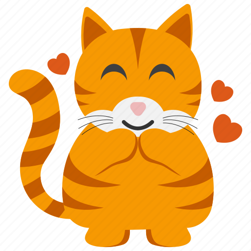 Sticker, cat, cupid, pet, like, heart icon - Download on Iconfinder