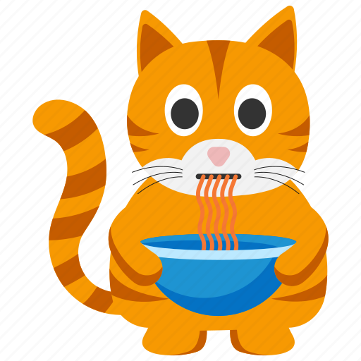 Sticker, cat, cupid, pet, salad, bowl, food icon - Download on Iconfinder