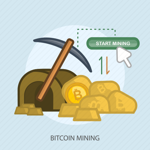 Bitcoin mining, business, concept, currencies, cursor, finance, money icon - Download on Iconfinder