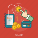 business, concept, credit card, currencies, finance, money, yen asset
