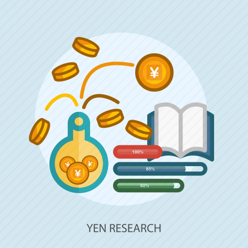 Book, business, concept, currencies, finance, money, yen research icon - Download on Iconfinder