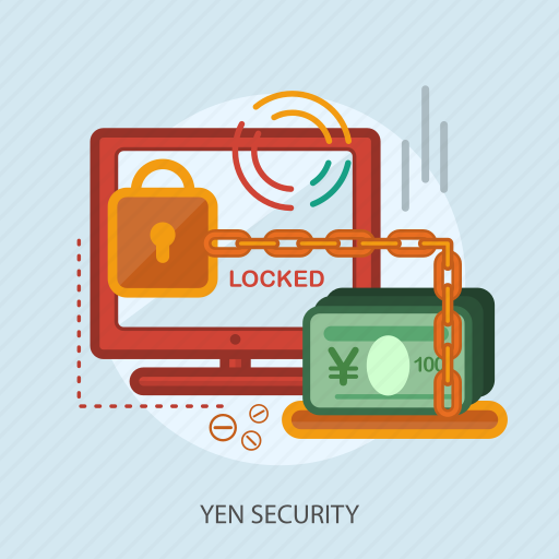 Business, concept, currencies, finance, locked, money, yen security icon - Download on Iconfinder