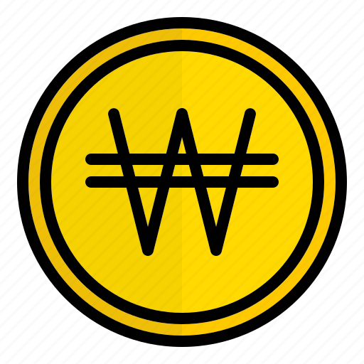 Krw, won, south, korea, money, currency icon - Download on Iconfinder