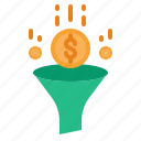 funnel, money, currency, earn, marketing