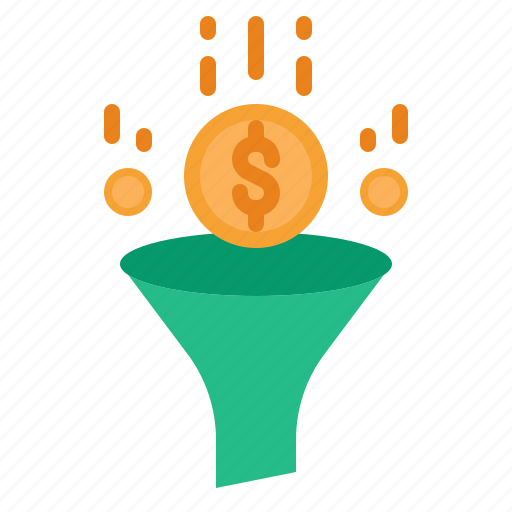 Funnel, money, currency, earn, marketing icon - Download on Iconfinder