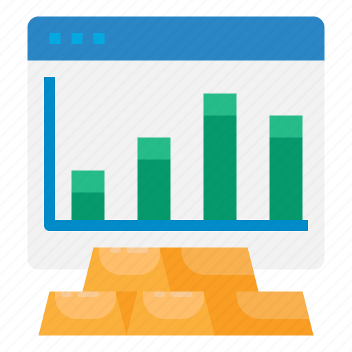 Graph, bar, chart, gold, invesment icon - Download on Iconfinder