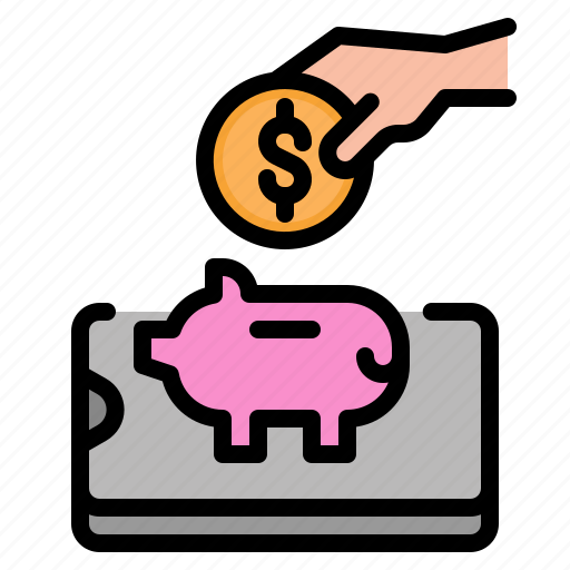 Saving, piggybank, mobile, online, currency icon - Download on Iconfinder