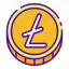 litecoin, currency, crypto, ltc, cryptocurrency, bitcoin, financial, blockchain, economic 