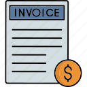 invoice, bill, receipt, payment, money, finance, document, business, shopping