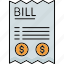 bill, invoice, receipt, payment, money, finance, business, cash, shopping 