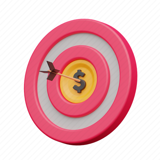 Target, aim, bullseye, success, marketing 3D illustration - Download on Iconfinder