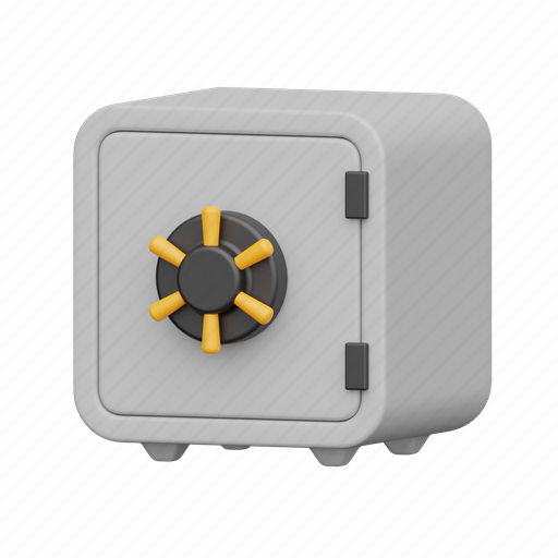 Locker, bank, save 3D illustration - Download on Iconfinder
