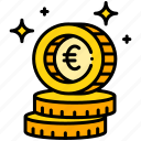euro, coins, payment, currency, exchange
