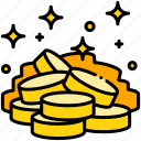 stack, coins, payment, currency, cash