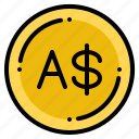 australian, currency, dollar, exchange, money