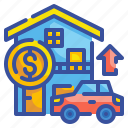 house, asset, estate, money, car, home, investment