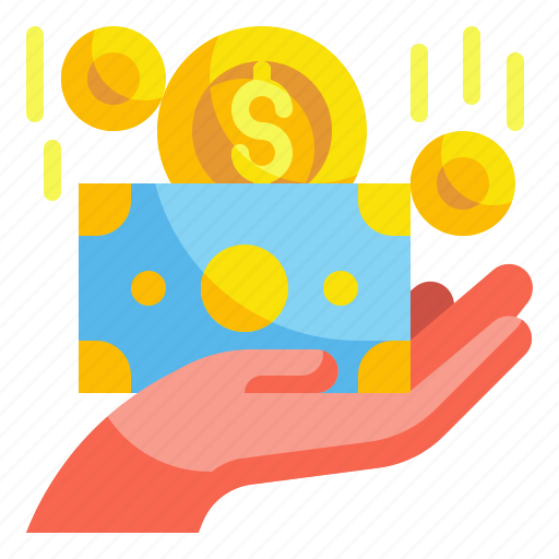Banknote, currency, cash, coin, hand, dollar, money icon - Download on Iconfinder