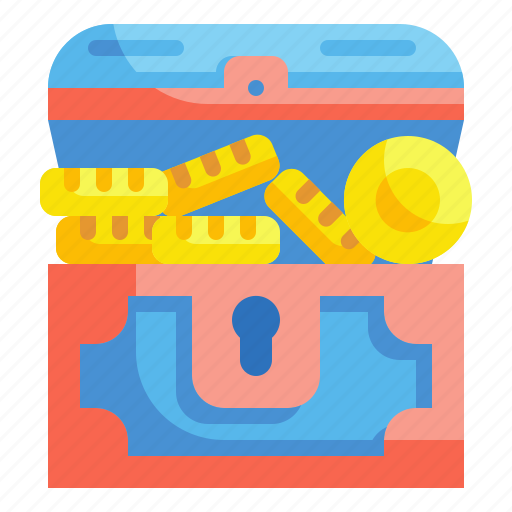 Treasure, currency, box, chest, coin, gold, money icon - Download on Iconfinder