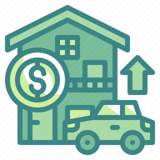 Money, estate, car, home, investment, house, asset icon - Download on Iconfinder