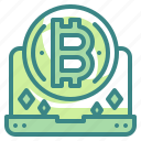 laptop, money, computer, currency, cryptocurrency, bitcoin, digital