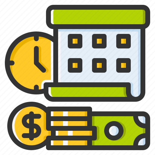 Time, clock, calendar, schedule, deadline, event, money icon - Download on Iconfinder