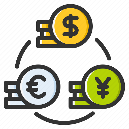 Money, currency exchange, coin, euro, cash, currency icon - Download on Iconfinder