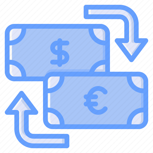Money exchange, currency exchange, money conversion, dollar exchange, transfer, exchange, currency icon - Download on Iconfinder