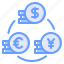money, currency exchange, coin, euro, cash, currency, finance 