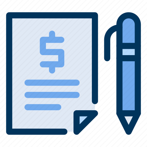 Contract, financial, loan, sign icon - Download on Iconfinder