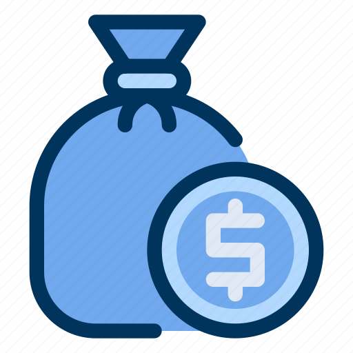 Coin, dollar, money, sack icon - Download on Iconfinder