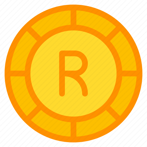Rand, coin, currency, money, cash icon - Download on Iconfinder