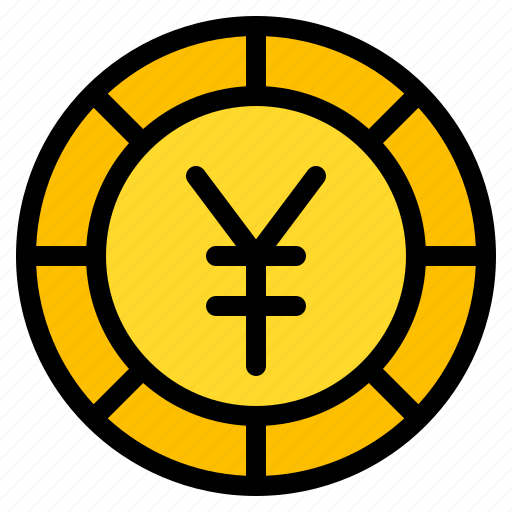 Yen, coin, currency, money, cash icon - Download on Iconfinder
