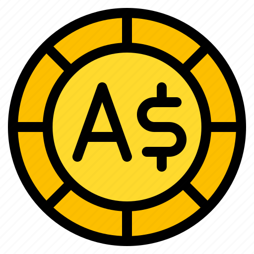 Australian, dollar, coin, currency, money, cash icon - Download on Iconfinder