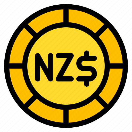 New, zealand, dollar, coin, currency, money, cash icon - Download on Iconfinder