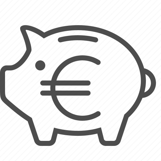 Euro, finance, money, piggy bank, savings icon - Download on Iconfinder