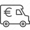 armored truck, euro, finance, van, vehicle 