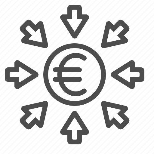 Arrows, currency, euro, investment, transactions icon - Download on Iconfinder