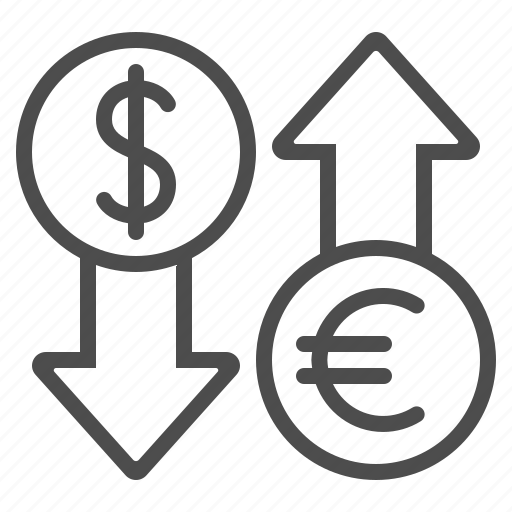 Conversion, currency, dollar, euro, exchange rate icon - Download on Iconfinder