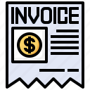 invoice, business, finance, payment, receipt, ticket, bill