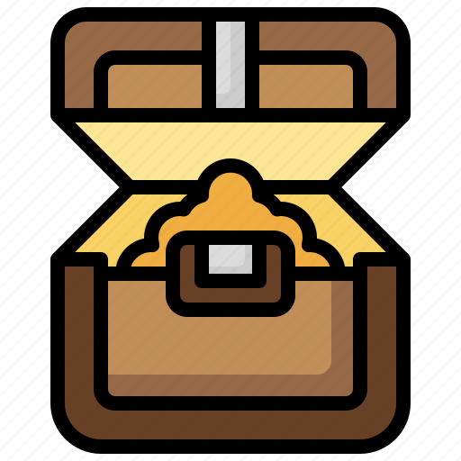 Treasure, chest, cultures, business, finance, gold, furniture icon - Download on Iconfinder