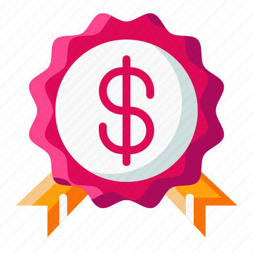Award, badge, currency, dollar icon - Download on Iconfinder