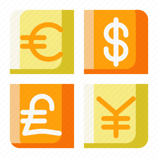 Currency, dollar, euro, yen icon - Download on Iconfinder