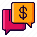 business, chat, currency, message