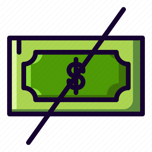 Currency, dollar, money, no, sign icon - Download on Iconfinder